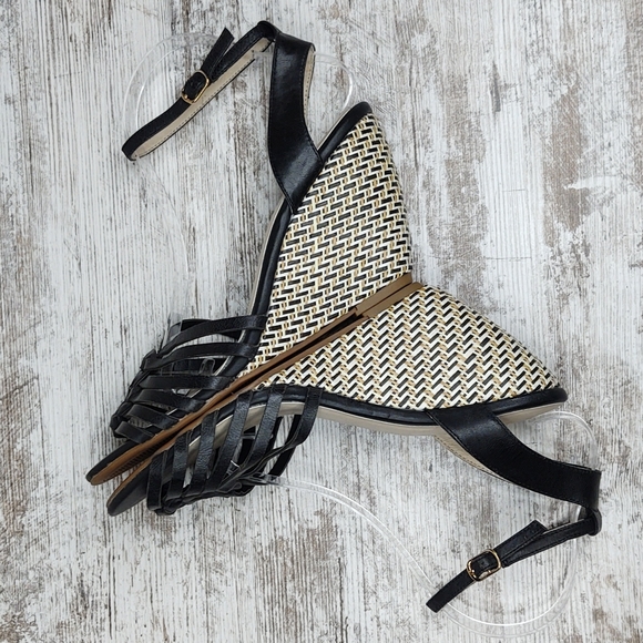 🟪NWOT Anthro Seychelles Huarache Wedge Sandal - Picture 12 of 16